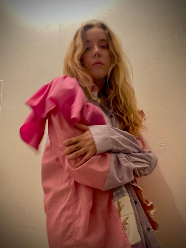 Chemise oversize ultraviolet – Image 4